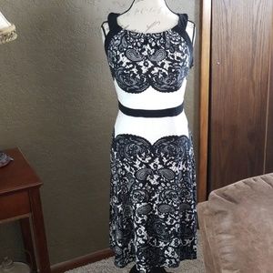 Black and white dress